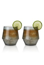 Viski Smoke Deco Cocktail Glasses - Set of 2