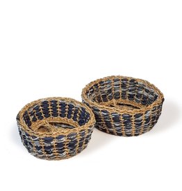 Korissa Daya Denim Foldable Basket - Set of 2