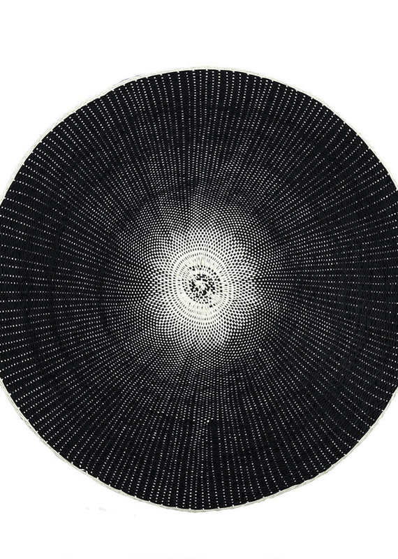 Indaba Willa Woven Placemat - Black