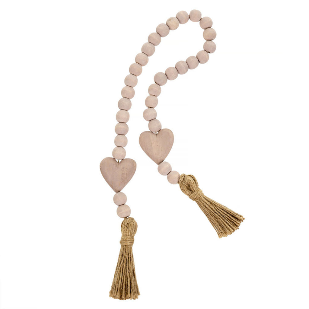 Indaba Heart Blessing Beads - Pink