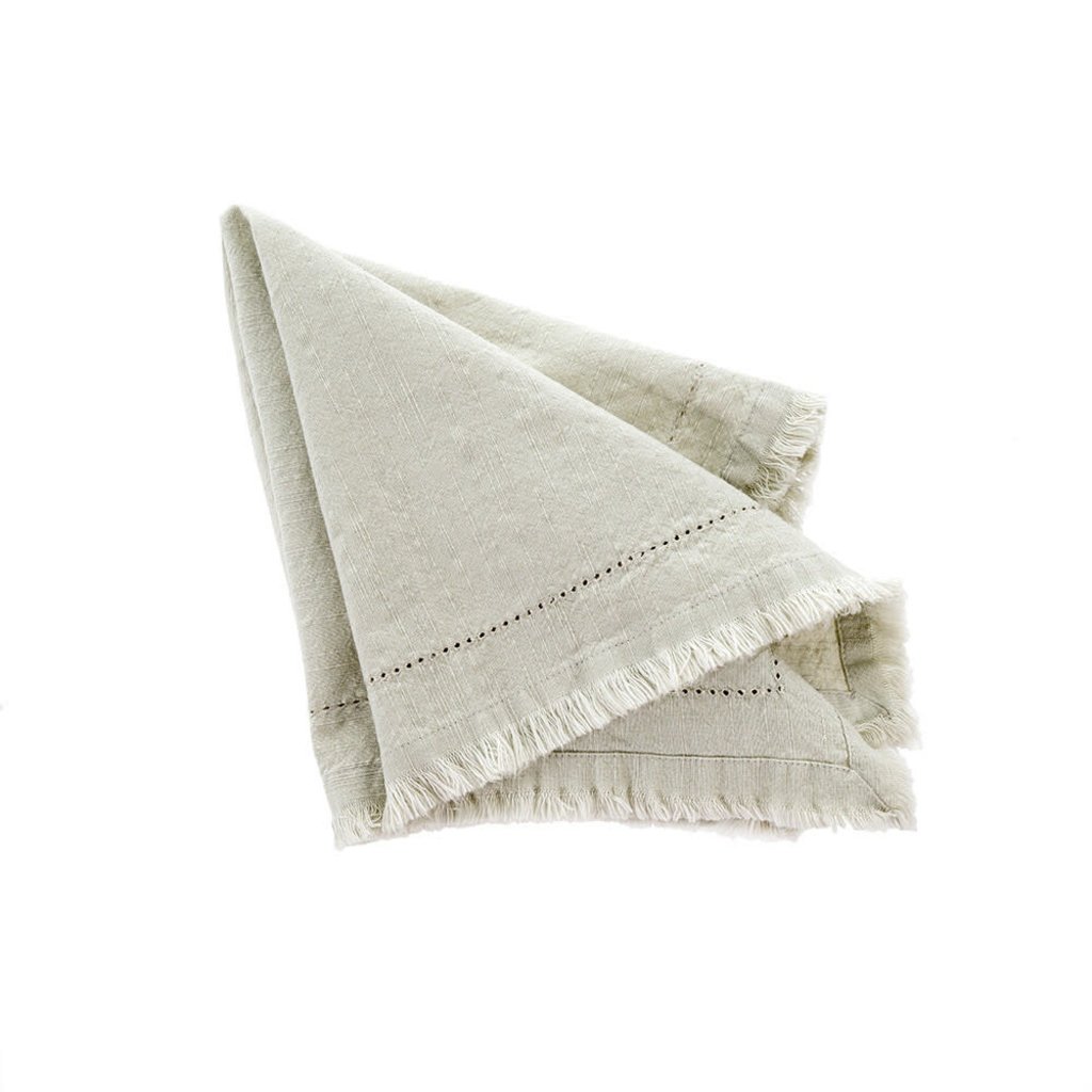 Indaba Frayed Edge Napkin - Moonstruck