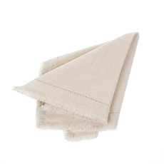 Indaba Frayed Edge Napkin - Light Pink