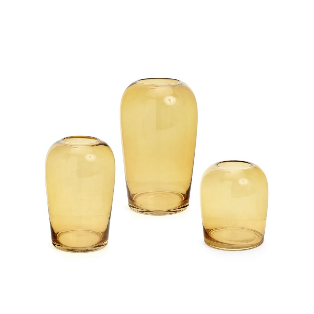 Bodinar Glass Vase - Large - Mustard