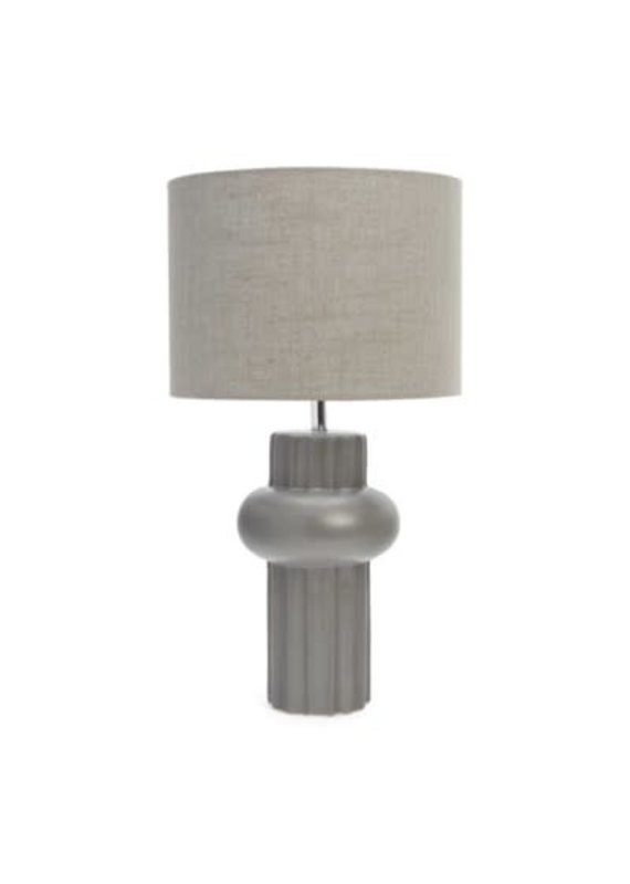 The Pine Centre BALDWIN CER TABLE LAMP CHARC