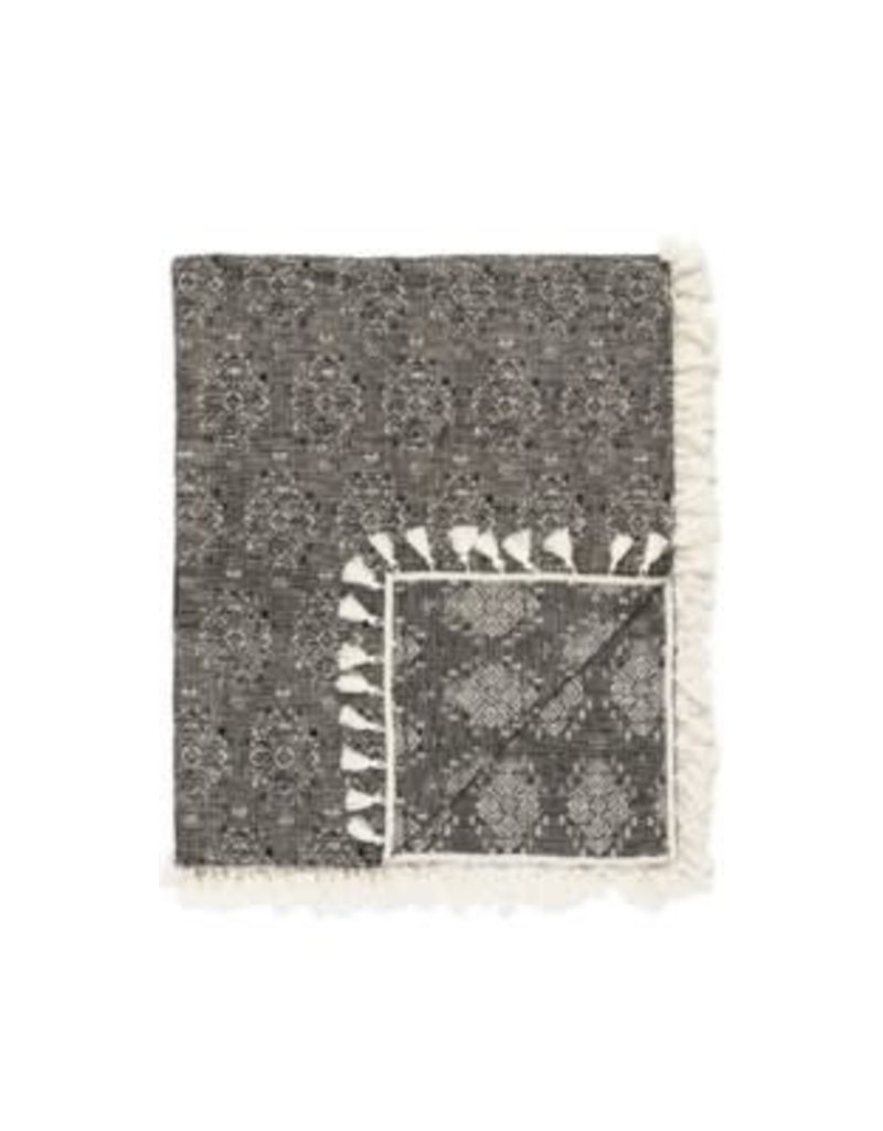 The Pine Centre THROW KNIT W/FRINGE