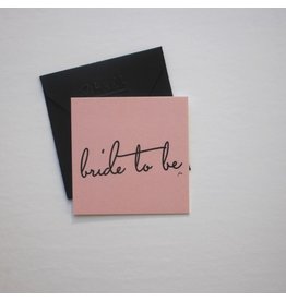 Wrinkle and Crease Paper Products Bride to Be Mini Notecard