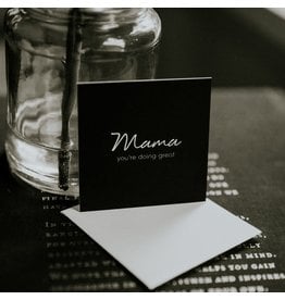 Wrinkle and Crease Paper Products Mama You're Doing Great - Mini Notecard