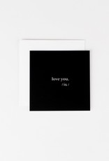 Wrinkle and Crease Paper Products Love You (Lots) mini notecard