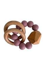 Chewable Charm Hayes Silicone + Wood Teether - Gem