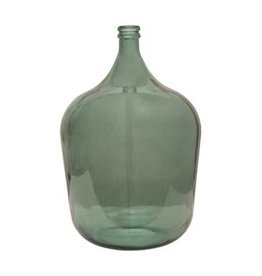 Creative Coop Round Glass Carafe - Moss