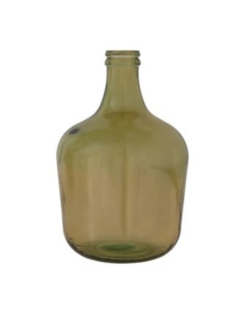 Creative Coop Recycled Glass Bottle - Green