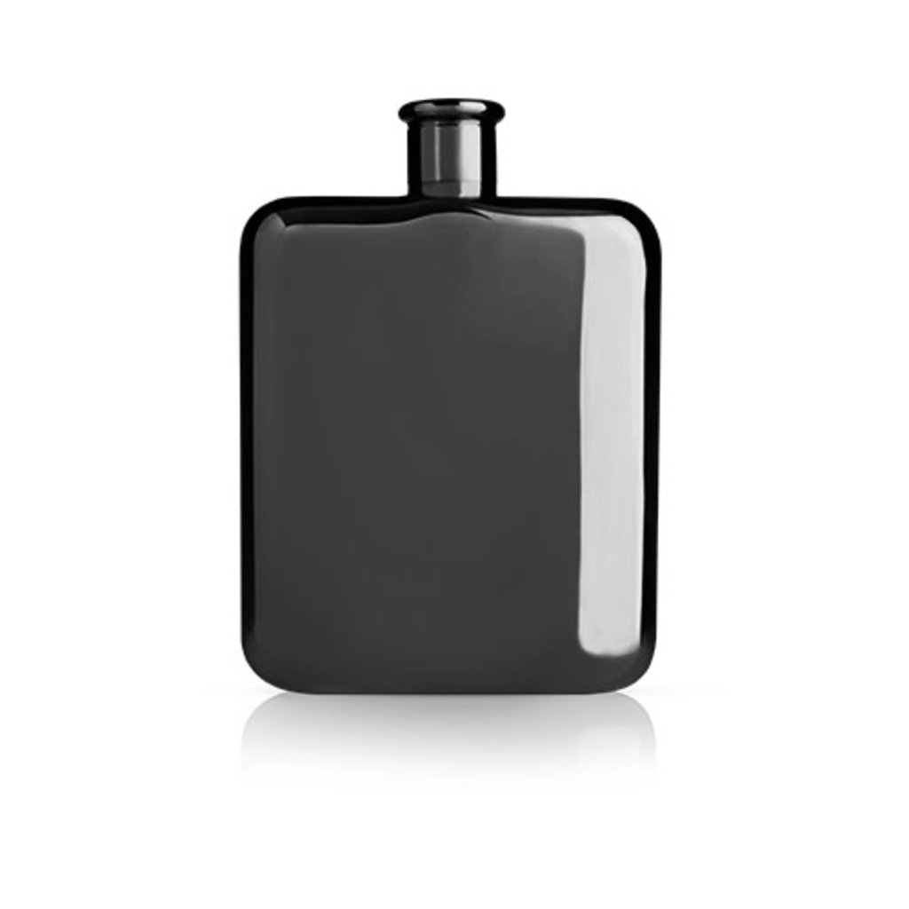 Viski Warren Gunmetal Black Flask