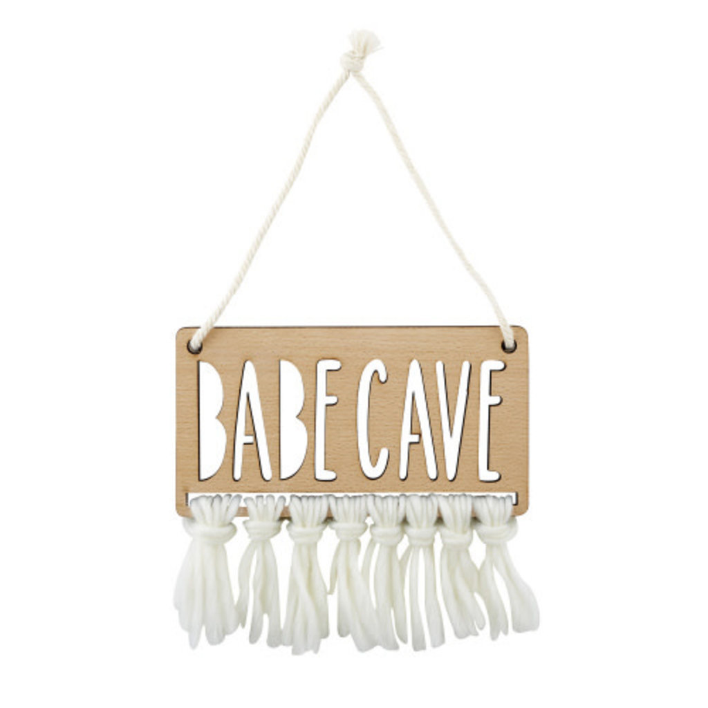 Babe Cave Wood Sign