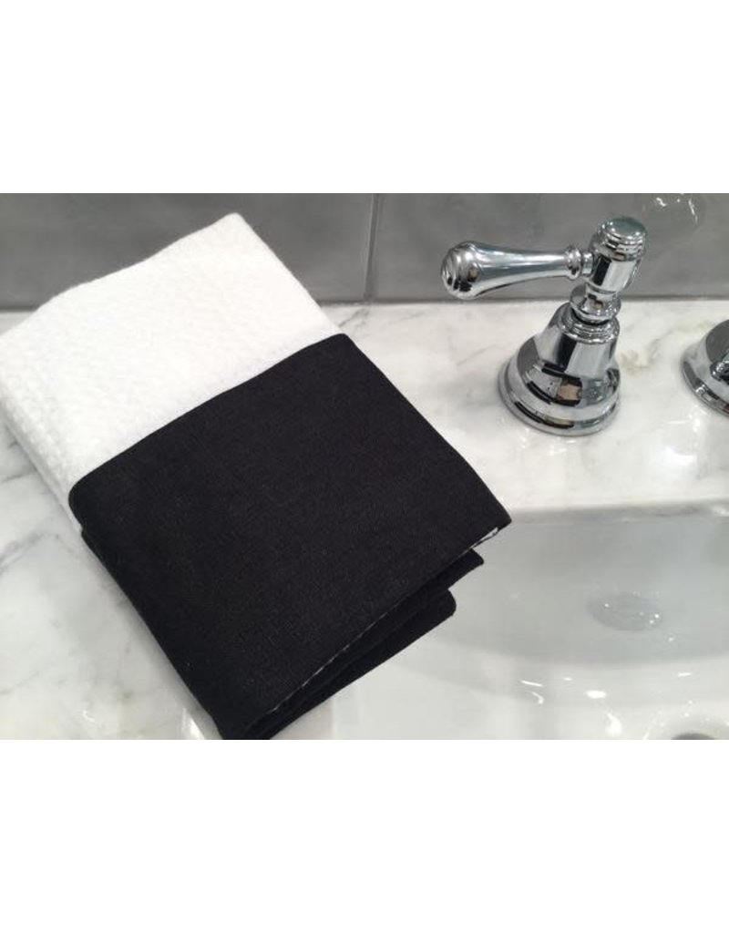 Pico Charlie Cole Spa Waffle Weave Hand Towel - Set of 2 - Dark Grey Linen
