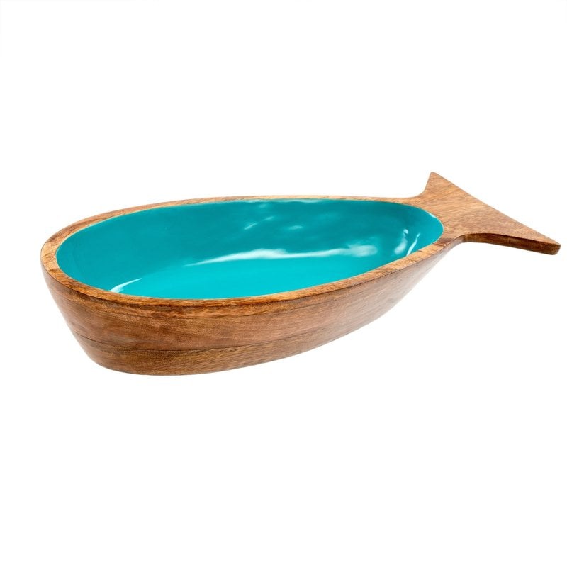 Indaba Pesca Serving Bowl - Teal