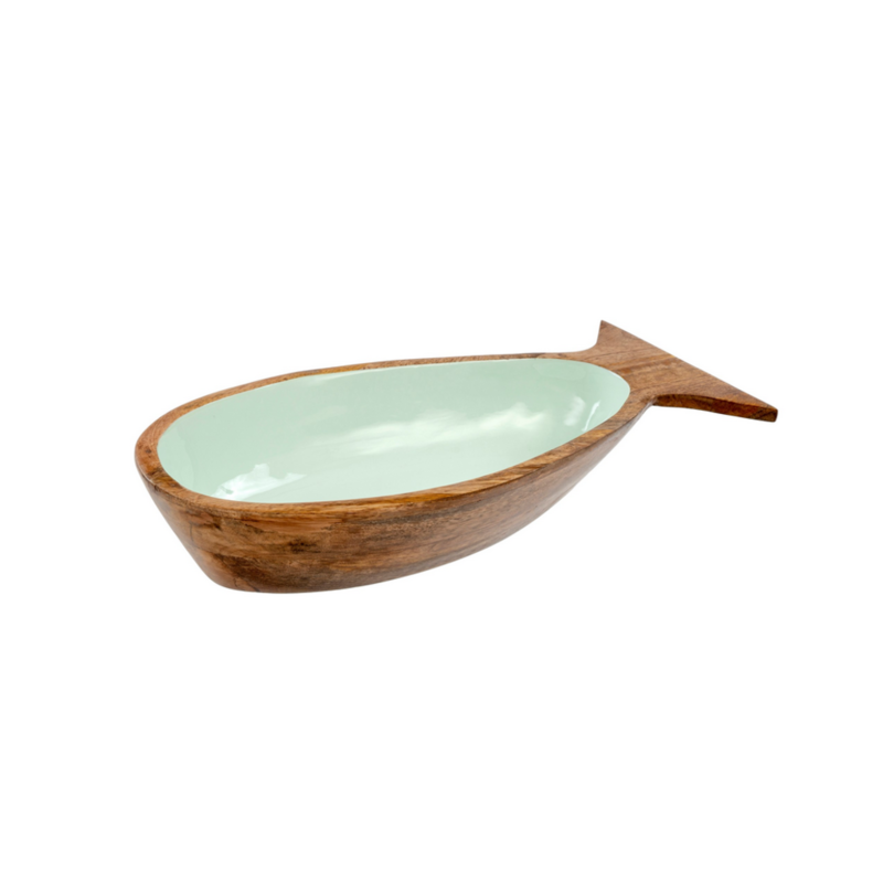 Indaba Pesca Serving Bowl - Aqua