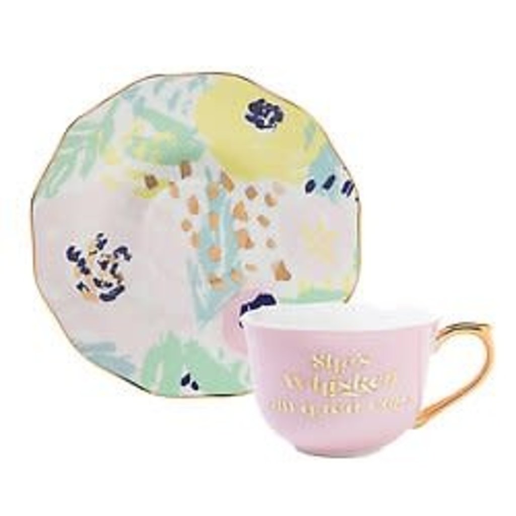 5oz Cup and Saucer - She's Whiskey In A Teacup