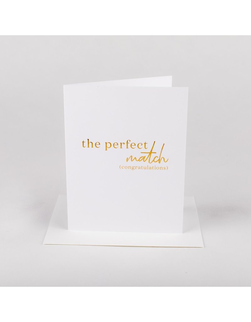 Wrinkle and Crease Paper Products Perfect Match - Greeting Card