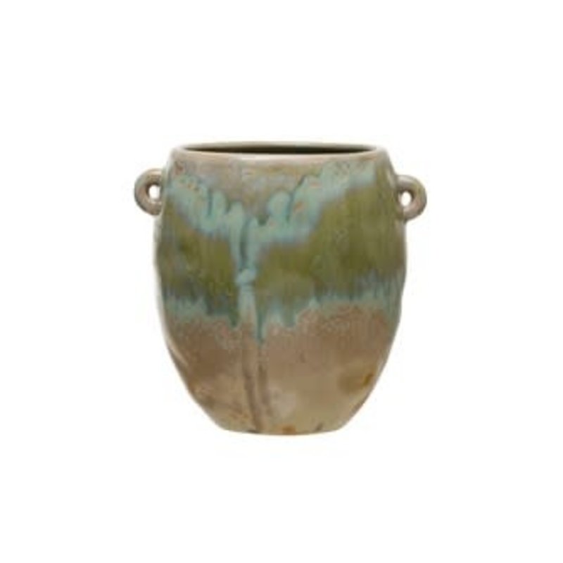 Creative Coop Stoneware Crock - Opal Reactive Glaze
