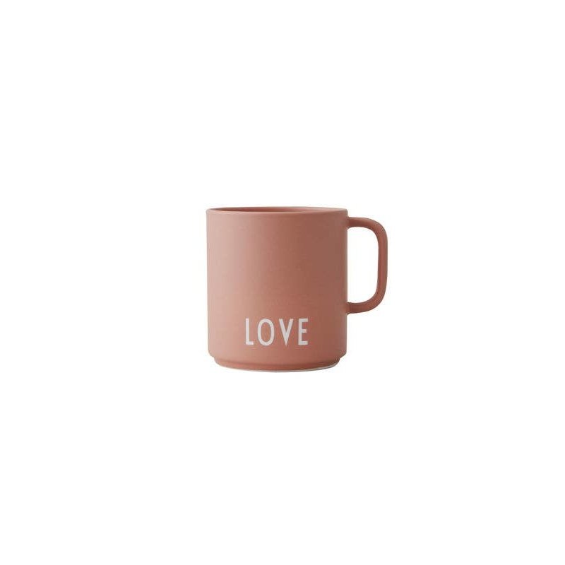 Faire - Design Letters Favourite Cup Porcelain Mug - Nude (Love)