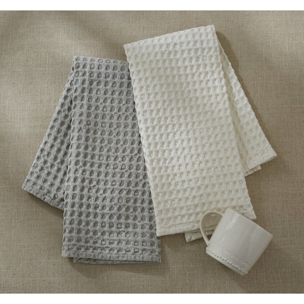 Waffle Weave Towel - Bleached White