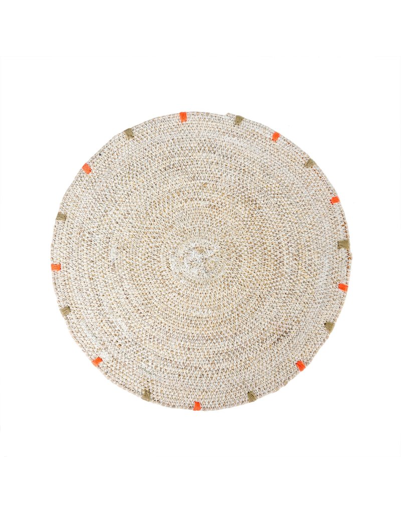 Indaba Cassia Seagrass Placemat, White