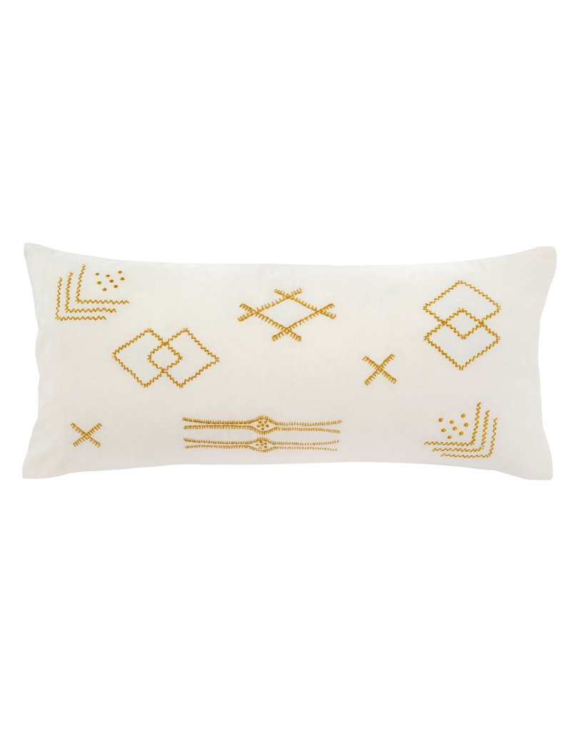 Indaba Safi Pillow, White