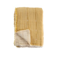 Indaba Maya Quilted Throw - Wheat