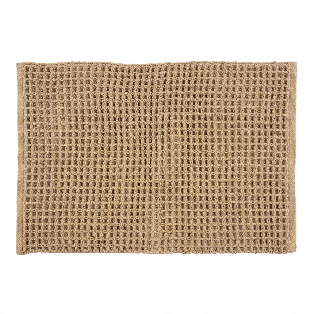 Indaba Waffle Weave Bath Mat - Taupe