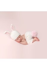 Faire - The Blueberry Hill Bailey Bunny Set | Hand Knit Newborn Baby Outfit
