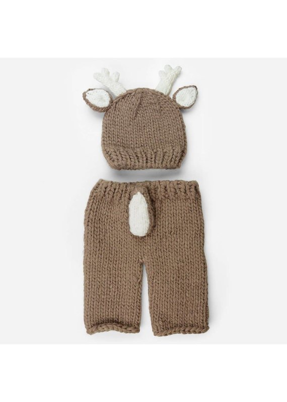 Faire - The Blueberry Hill HARTLEY HAND KNIT DEER SET | NEWBORN BABY OUTFIT