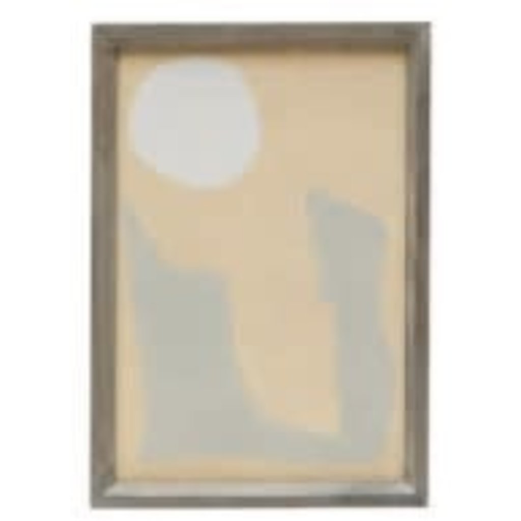 Bloomingville Wood Framed Wall Decor with Abstract Image 5