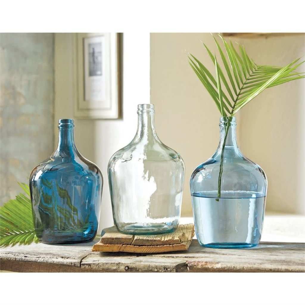 Large Caraffe Bottle Vase - Light Blue