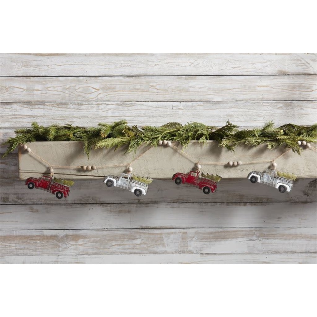 Tin Truck Tree Garland