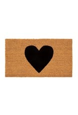 Indaba Black Heart Doormat