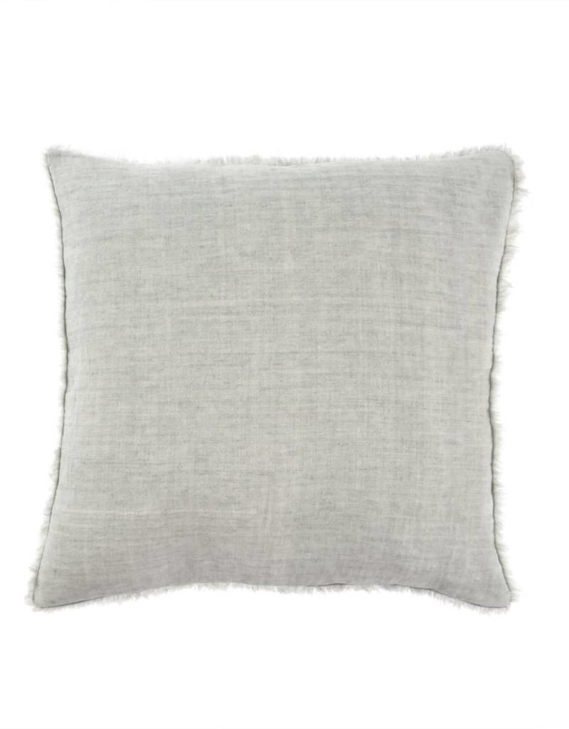 Indaba Lina Linen Pillow, Flint Grey