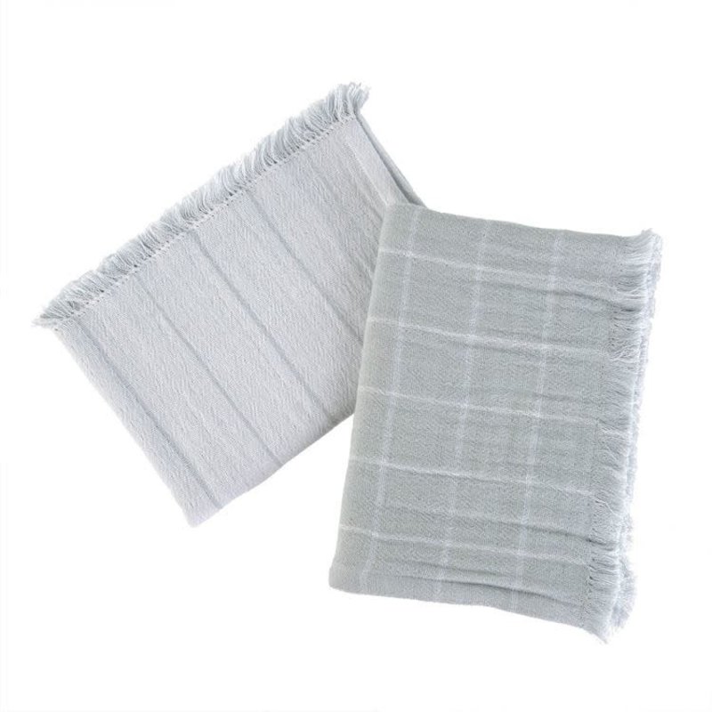 Indaba Baker Stripe Tea Towels - Set of 2 - Blue