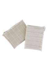 Indaba Baker Stripe Tea Towels S/2, Sand