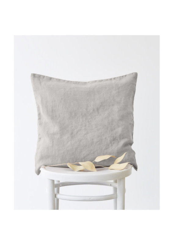 Linen Tales SILVER CUSHION COVER