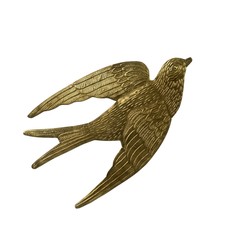 Indaba Golden Bird Ornament - Large