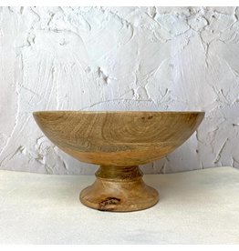Made Market Co Classic Wood Pedestal Bowl - Natural