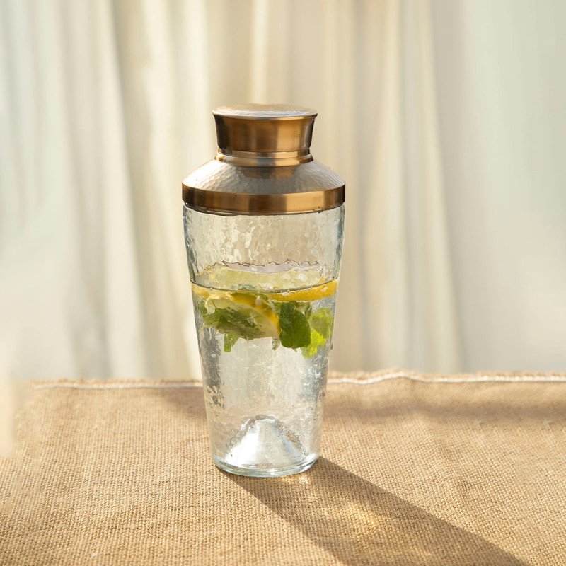 The Collective Pebbled Glass Cocktail Shaker