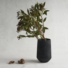 Faire Black Textured Vase