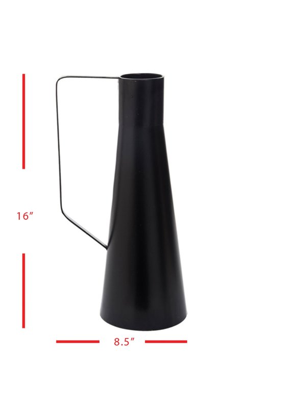 Faire Zion Tall Black Vase