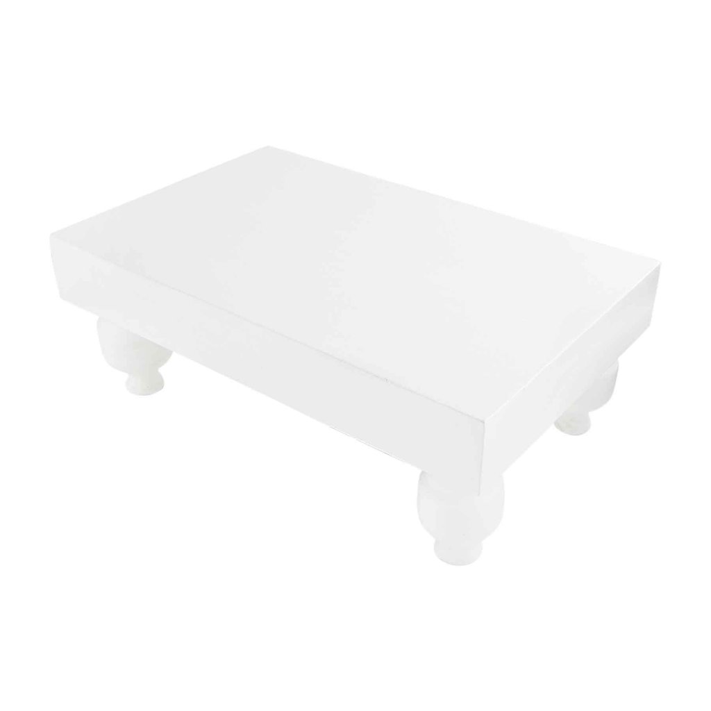 White Footed Serving Stand