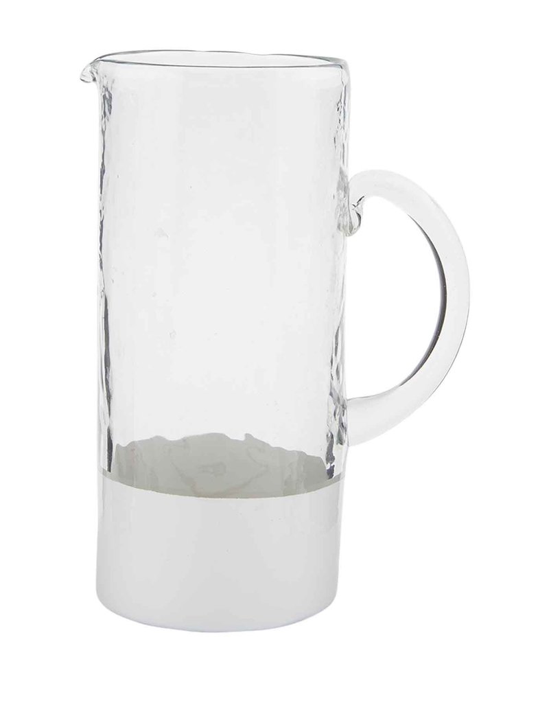 Glass and White Pitcher