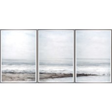 Celadon Seascape Near Heijst Triptych