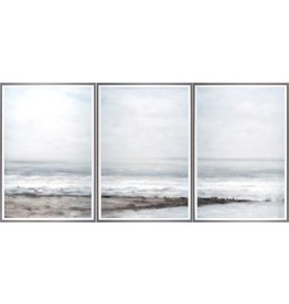 Celadon Seascape Near Heijst Triptych