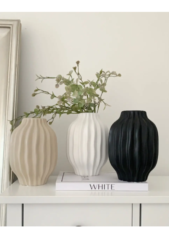 Faire Rowan Vase Tall - Matte White
