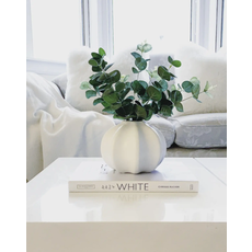 Emerald Home Interiors LTD Liana Vase - White